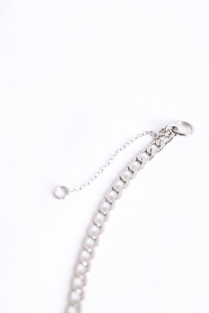 COLLAR CADENA DE RODIO